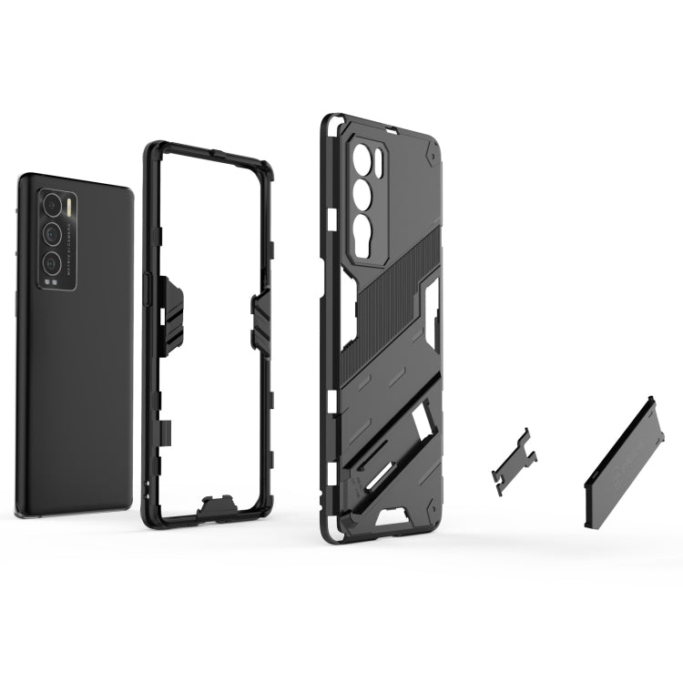 Punk Armor 2 in 1 PC + TPU Shockproof Case with Invisible Holder