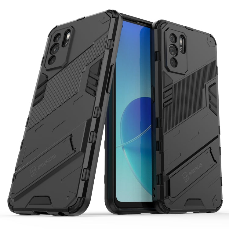 Punk Armor 2 in 1 PC + TPU Shockproof Case with Invisible Holder