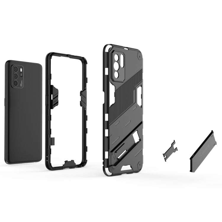 Punk Armor 2 in 1 PC + TPU Shockproof Case with Invisible Holder