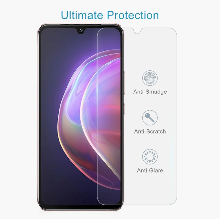 0.26mm 9H 2.5D Tempered Glass Film, For vivo V21 / V21 5G (1 PC), For vivo V21e / V21e 5G (1 PC), For vivo iQOO 8 (1 PC)