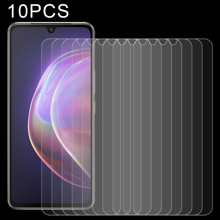 10 PCS 0.26mm 9H 2.5D Tempered Glass Film, For vivo V21 / V21 5G (10 PCS), For vivo V21e / V21e 5G (10 PCS), For vivo iQOO 8 (10 PCS)