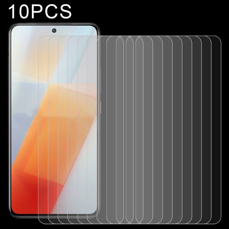 10 PCS 0.26mm 9H 2.5D Tempered Glass Film, For vivo V21 / V21 5G (10 PCS), For vivo V21e / V21e 5G (10 PCS), For vivo iQOO 8 (10 PCS)