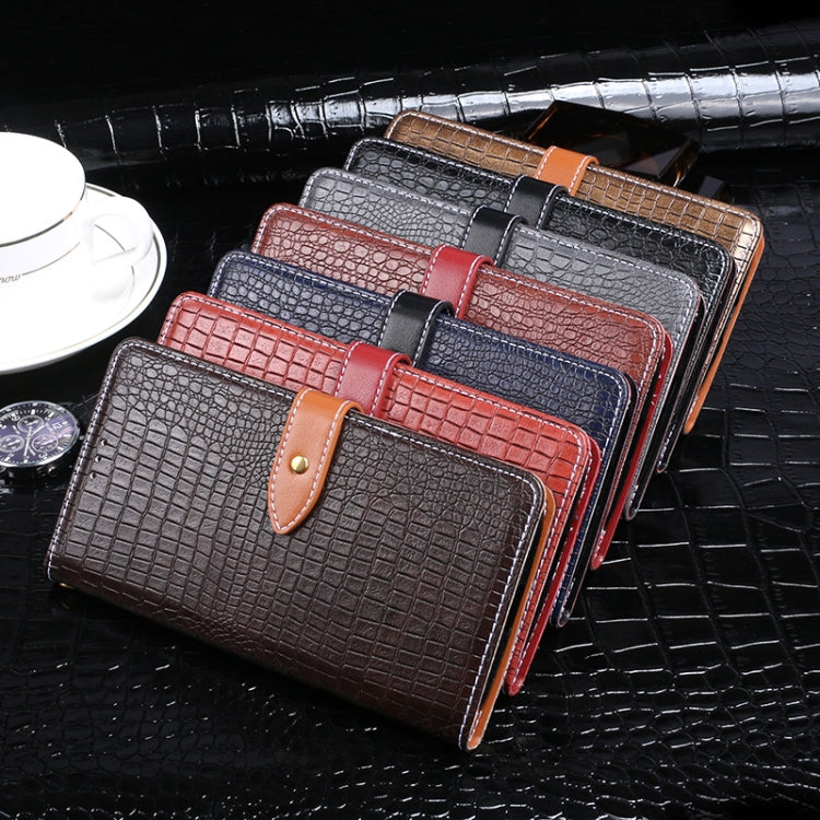 idewei Crocodile Texture Horizontal Flip Leather Case with Holder & Card Slots & Wallet, For Vivo iQOO 8 Pro, For ZTE Blade A31