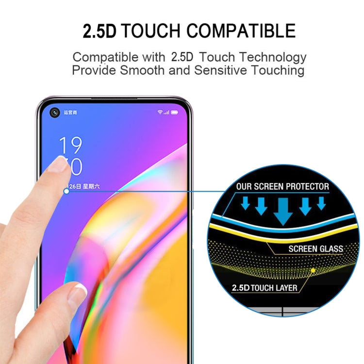 For OPPO A93 5G / A93s 5G Full Glue Full Cover Screen Protector Tempered Glass Film, For OPPO A93 5G / A93s 5G (1 PC)