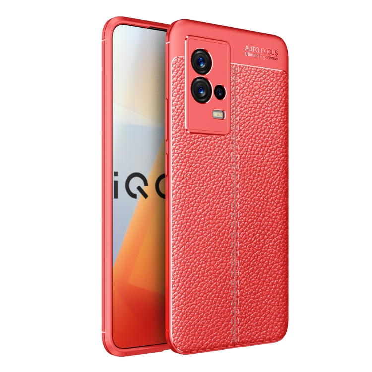 Litchi Texture TPU Shockproof Case, For vivo iQOO 8, For vivo iQOO 8 Pro, For OPPO Reno6 4G (Indonesia)