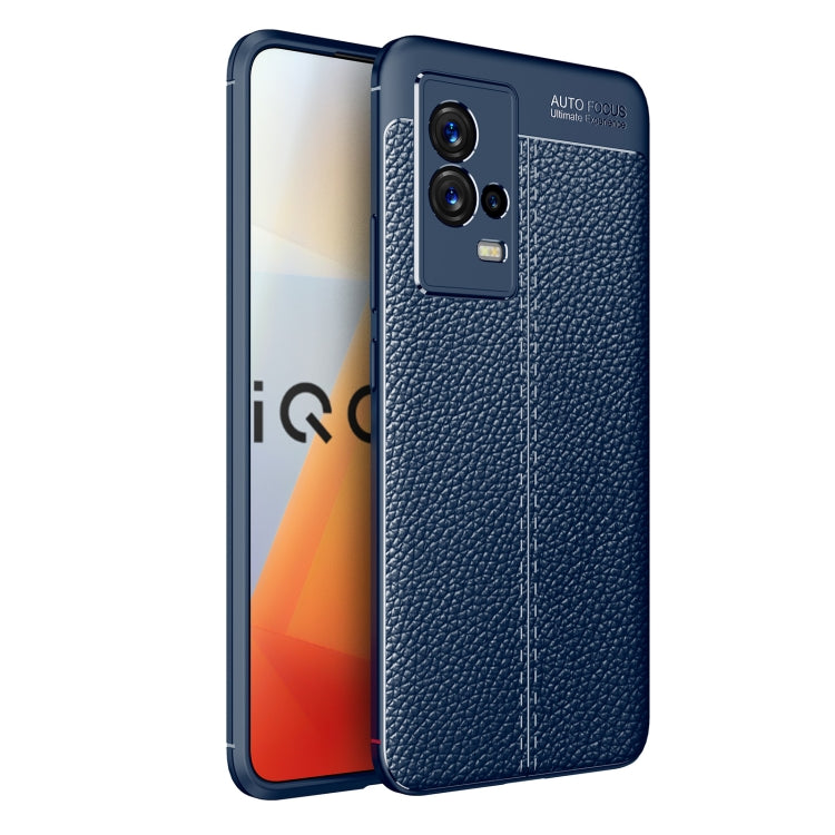 Litchi Texture TPU Shockproof Case, For vivo iQOO 8, For vivo iQOO 8 Pro, For OPPO Reno6 4G (Indonesia)