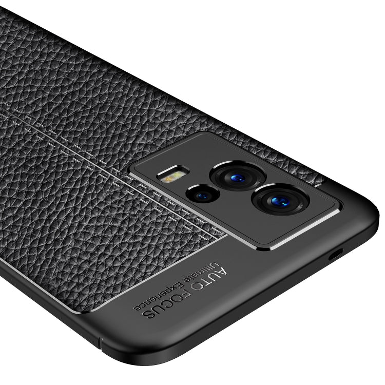 Litchi Texture TPU Shockproof Case, For vivo iQOO 8, For vivo iQOO 8 Pro, For OPPO Reno6 4G (Indonesia)