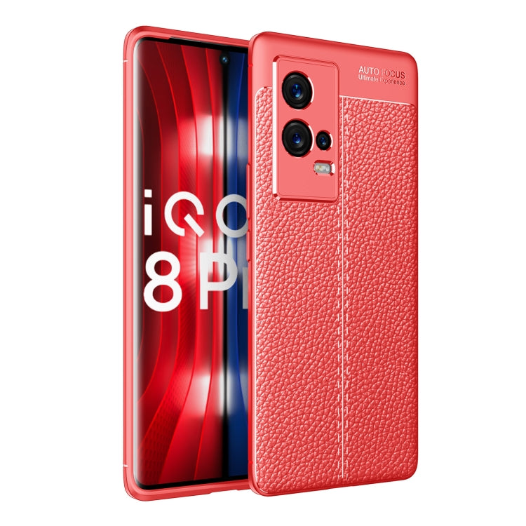 Litchi Texture TPU Shockproof Case, For vivo iQOO 8, For vivo iQOO 8 Pro, For OPPO Reno6 4G (Indonesia)