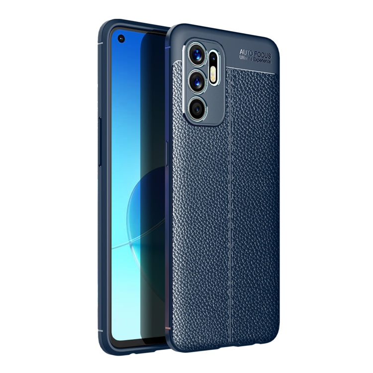 Litchi Texture TPU Shockproof Case, For vivo iQOO 8, For vivo iQOO 8 Pro, For OPPO Reno6 4G (Indonesia)