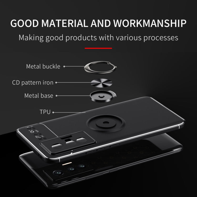 Metal Ring Holder 360 Degree Rotating TPU Case, For vivo X70, For vivo X70 Pro, For vivo iQOO 8, For vivo iQOO 8 Pro, For Xiaomi Redmi 10