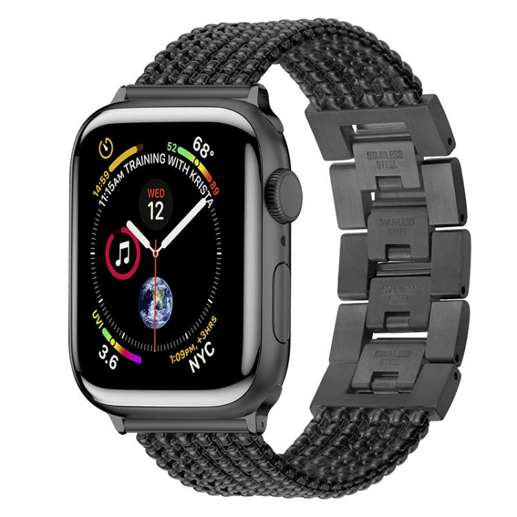 Six-chains Three-beads Steel Replacement Strap Watchband For Apple Watch Series, 7 41mm / 6 &amp; SE &amp; 5 &amp; 4 40mm / 3 &amp; 2 &amp; 1 38mm, 7 45mm / 6 &amp; SE &amp; 5 &amp; 4 44mm / 3 &amp; 2 &amp; 1 42mm