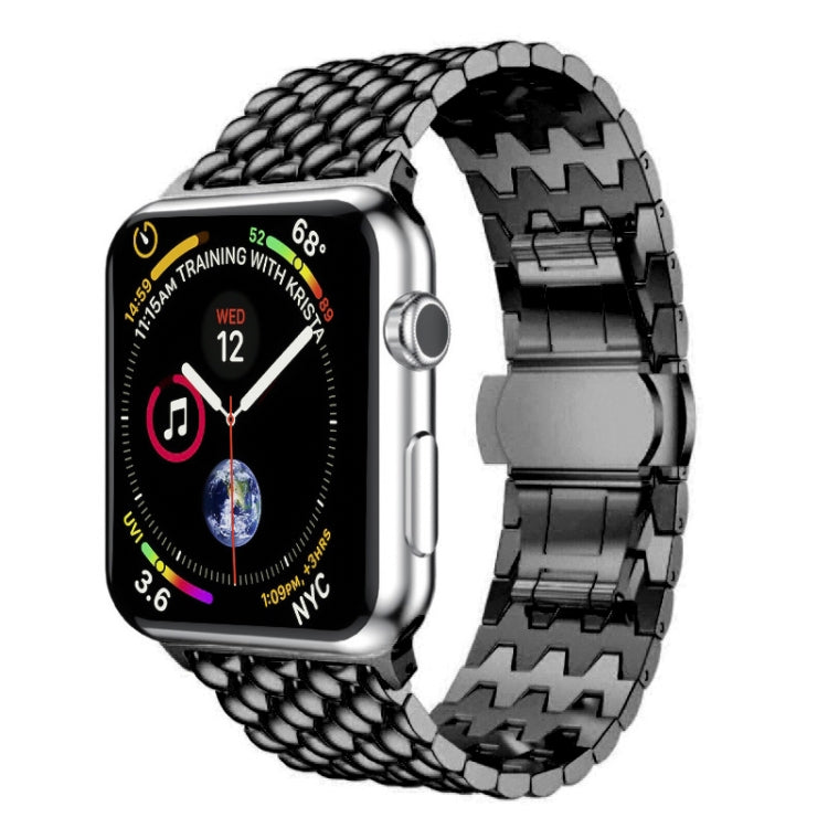 Fish-scale Texture Metal Replacement Strap Watchband For Apple Watch Series, 7 41mm / 6 &amp; SE &amp; 5 &amp; 4 40mm / 3 &amp; 2 &amp; 1 38mm, 7 45mm / 6 &amp; SE &amp; 5 &amp; 4 44mm / 3 &amp; 2 &amp; 1 42mm