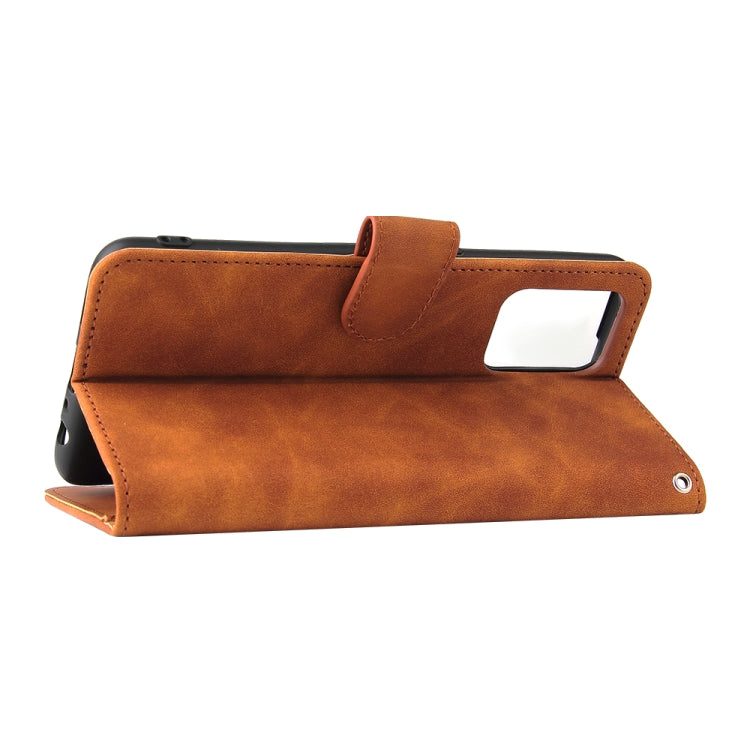 Solid Color Skin Feel Magnetic Buckle Horizontal Flip Calf Texture PU Leather Case with Holder & Card Slots & Wallet, For OPPO Reno 6Z