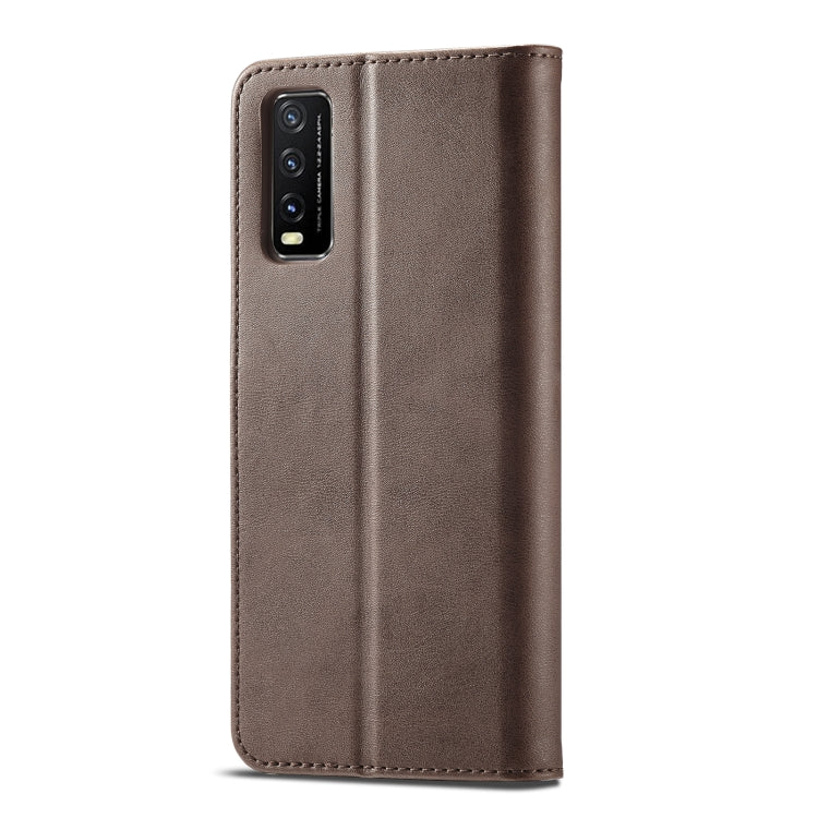 LC.IMEEKE Calf Texture Horizontal Flip Leather Case with Holder &amp; Card Slots &amp; Wallet, For Y20/Y20i/Y30/iQOO U1x