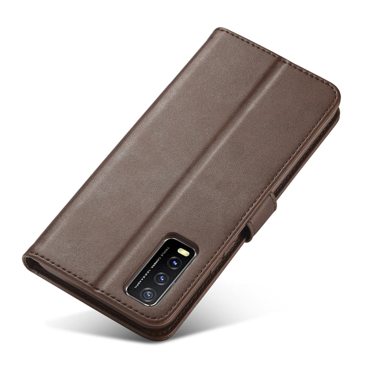 LC.IMEEKE Calf Texture Horizontal Flip Leather Case with Holder &amp; Card Slots &amp; Wallet, For Y20/Y20i/Y30/iQOO U1x