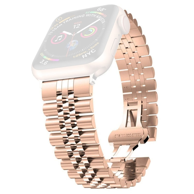 Women Five Beads Stainless Steel Replacement Watchband Width: 20mm For Apple Watch Series, 7 45mm / 6 &amp; SE &amp; 5 &amp; 4 44mm / 3 &amp; 2 &amp; 1 42mm, 7 41mm / 6 &amp; SE &amp; 5 &amp; 4 40mm / 3 &amp; 2 &amp; 1 38mm