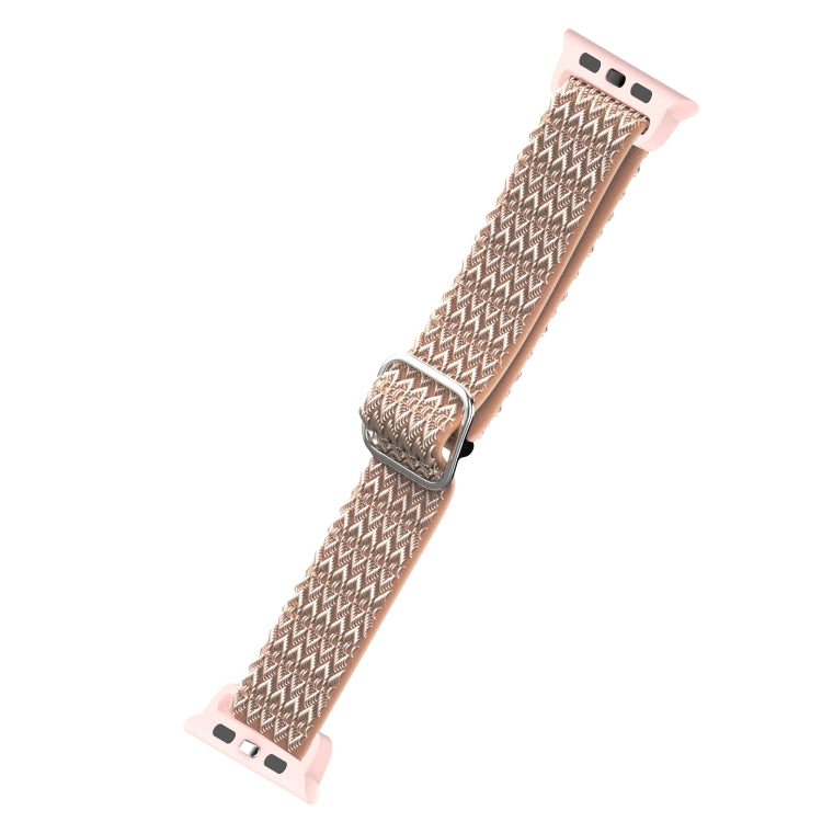 Adjustable Rhombic Texture Elastic Replacement Strap Watchband For Apple Watch Series, 7 41mm / 6 &amp; SE &amp; 5 &amp; 4 40mm / 3 &amp; 2 &amp; 1 38mm, 7 45mm / 6 &amp; SE &amp; 5 &amp; 4 44mm / 3 &amp; 2 &amp; 1 42mm