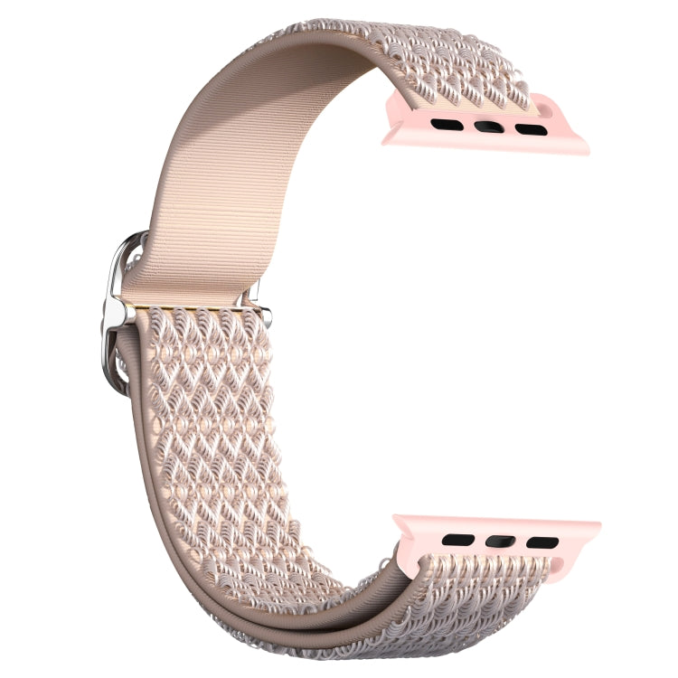 Adjustable Rhombic Texture Elastic Replacement Strap Watchband For Apple Watch Series, 7 41mm / 6 &amp; SE &amp; 5 &amp; 4 40mm / 3 &amp; 2 &amp; 1 38mm, 7 45mm / 6 &amp; SE &amp; 5 &amp; 4 44mm / 3 &amp; 2 &amp; 1 42mm