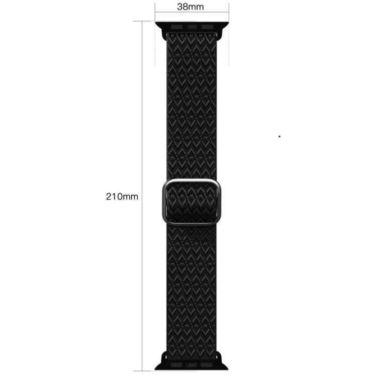 Adjustable Rhombic Texture Elastic Replacement Strap Watchband For Apple Watch Series, 7 41mm / 6 &amp; SE &amp; 5 &amp; 4 40mm / 3 &amp; 2 &amp; 1 38mm, 7 45mm / 6 &amp; SE &amp; 5 &amp; 4 44mm / 3 &amp; 2 &amp; 1 42mm