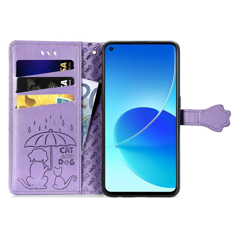 Lovely Cat and Dog Embossing Pattern Horizontal Flip Leather Case , with Holder &amp; Card Slots &amp; Wallet &amp; Cartoon Clasp &amp; Lanyard, For OPPO Realme C20, For UMIDIGI Bison GT, For Wiko Y61, For Xiaomi Redmi 10