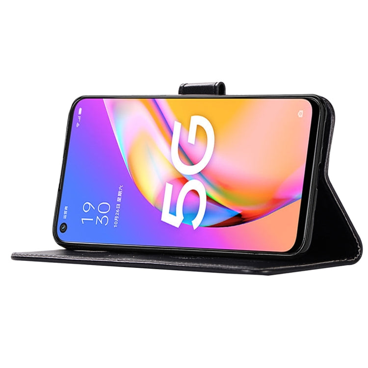 Wind Chime Owl Embossing Pattern Horizontal Flip Leather Case with Holder & Card Slots & Wallet, For OPPO A93 5G