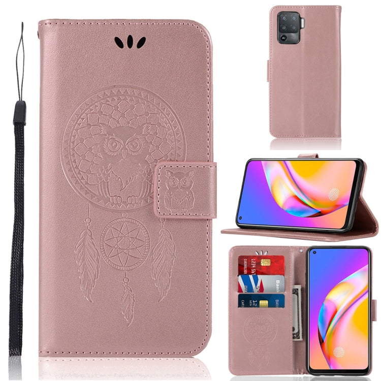 Wind Chime Owl Embossing Pattern Horizontal Flip Leather Case with Holder & Card Slots & Wallet, For OPPO A93 5G, For OPPO A94 / A95 5G