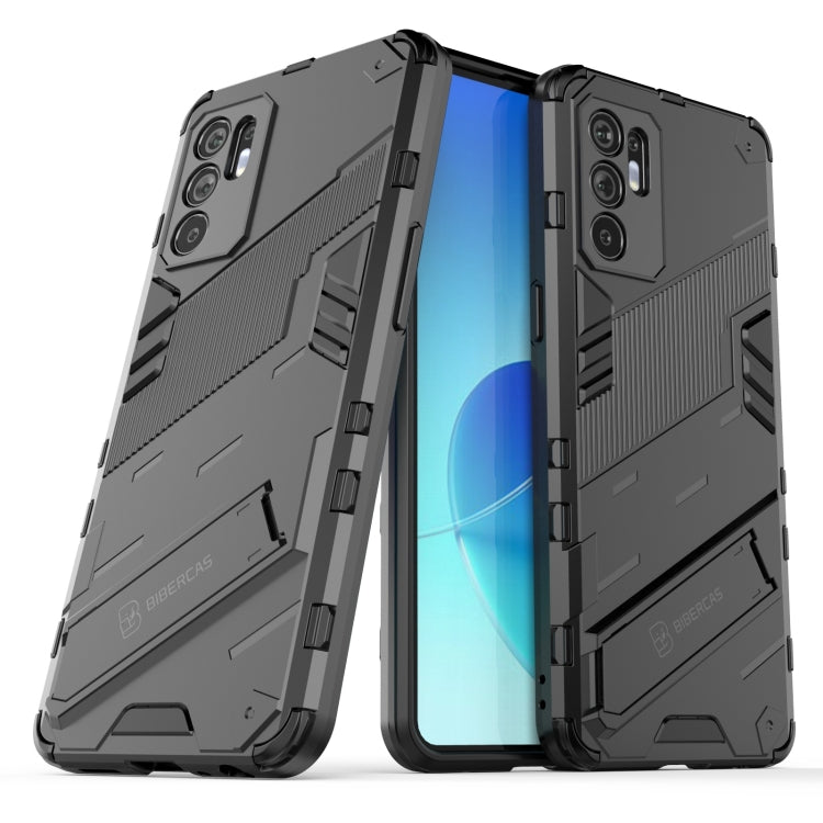 Punk Armor 2 in 1 PC + TPU Shockproof Case with Invisible Holder, For OPPO Reno6 4G, For vivo iQOO 8 Pro, For Honor Magic3 Pro