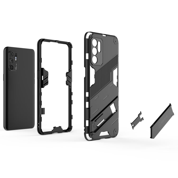 Punk Armor 2 in 1 PC + TPU Shockproof Case with Invisible Holder, For OPPO Reno6 4G, For vivo iQOO 8 Pro, For Honor Magic3 Pro