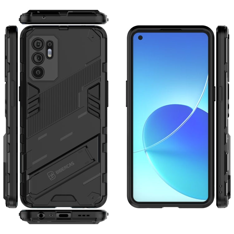 Punk Armor 2 in 1 PC + TPU Shockproof Case with Invisible Holder, For OPPO Reno6 4G, For vivo iQOO 8 Pro, For Honor Magic3 Pro