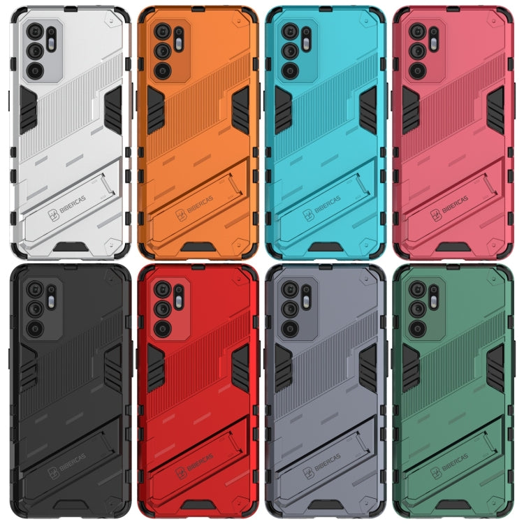 Punk Armor 2 in 1 PC + TPU Shockproof Case with Invisible Holder, For OPPO Reno6 4G, For vivo iQOO 8 Pro, For Honor Magic3 Pro