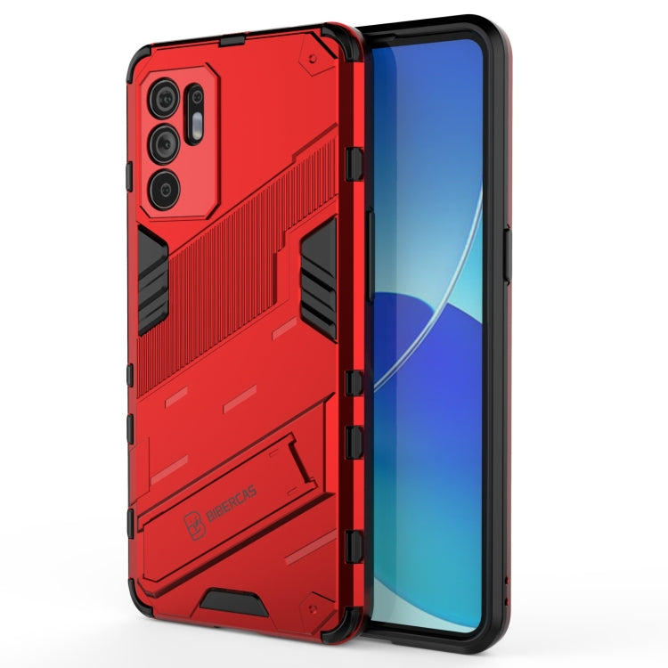 Punk Armor 2 in 1 PC + TPU Shockproof Case with Invisible Holder, For OPPO Reno6 4G, For vivo iQOO 8 Pro, For Honor Magic3 Pro