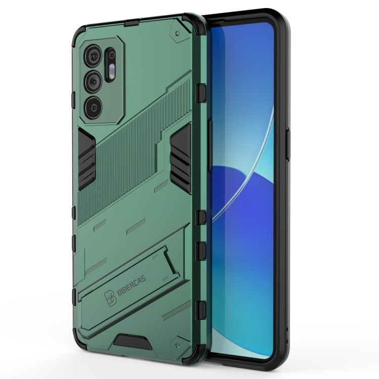 Punk Armor 2 in 1 PC + TPU Shockproof Case with Invisible Holder, For OPPO Reno6 4G, For vivo iQOO 8 Pro, For Honor Magic3 Pro