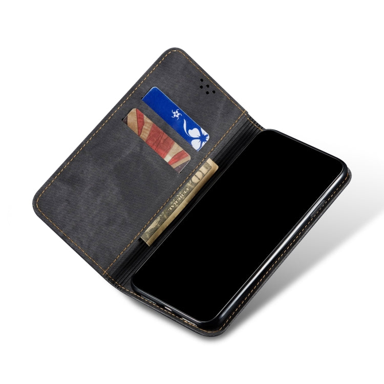 Denim Texture Casual Style Horizontal Flip Leather Case with Holder & Card Slots & Wallet, For OPPO Realme C21Y