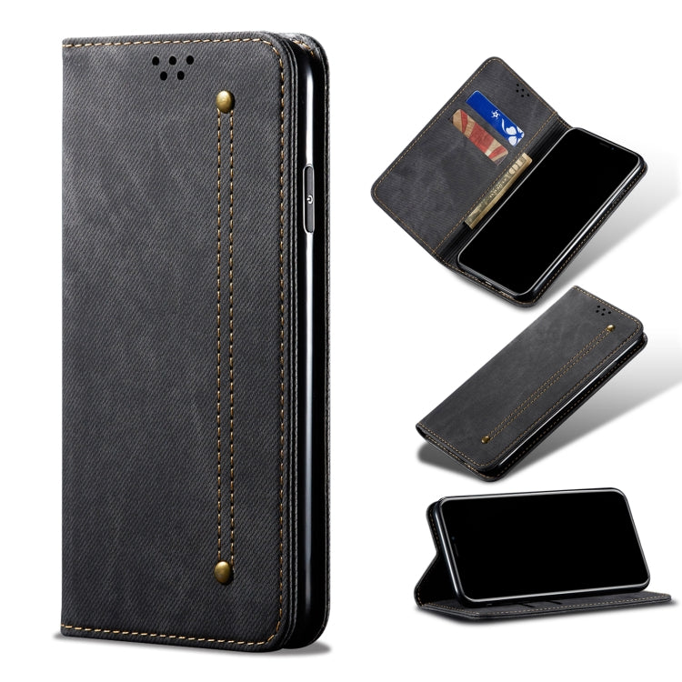 Denim Texture Casual Style Horizontal Flip Leather Case with Holder & Card Slots & Wallet, For OPPO Realme C21Y