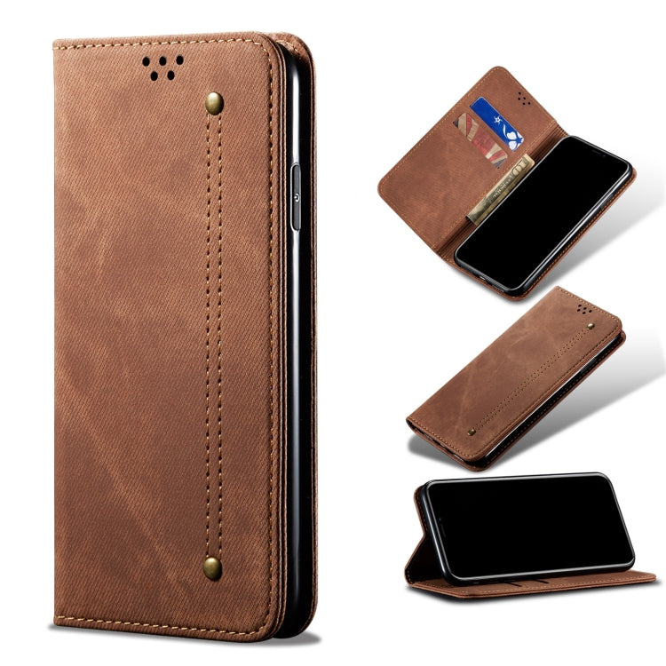 Denim Texture Casual Style Horizontal Flip Leather Case with Holder & Card Slots & Wallet, For OPPO Realme C21Y