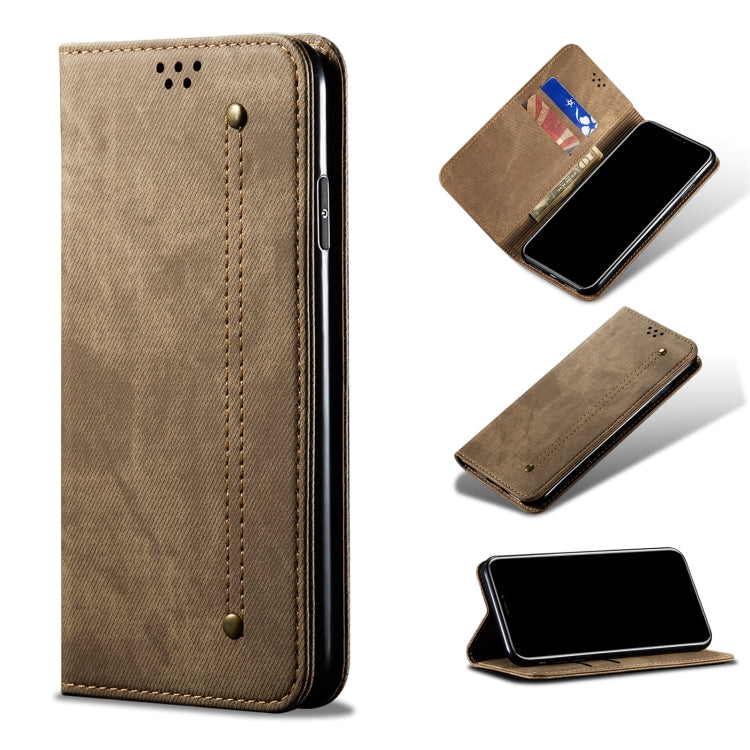 Denim Texture Casual Style Horizontal Flip Leather Case with Holder & Card Slots & Wallet, For OPPO Realme C21Y