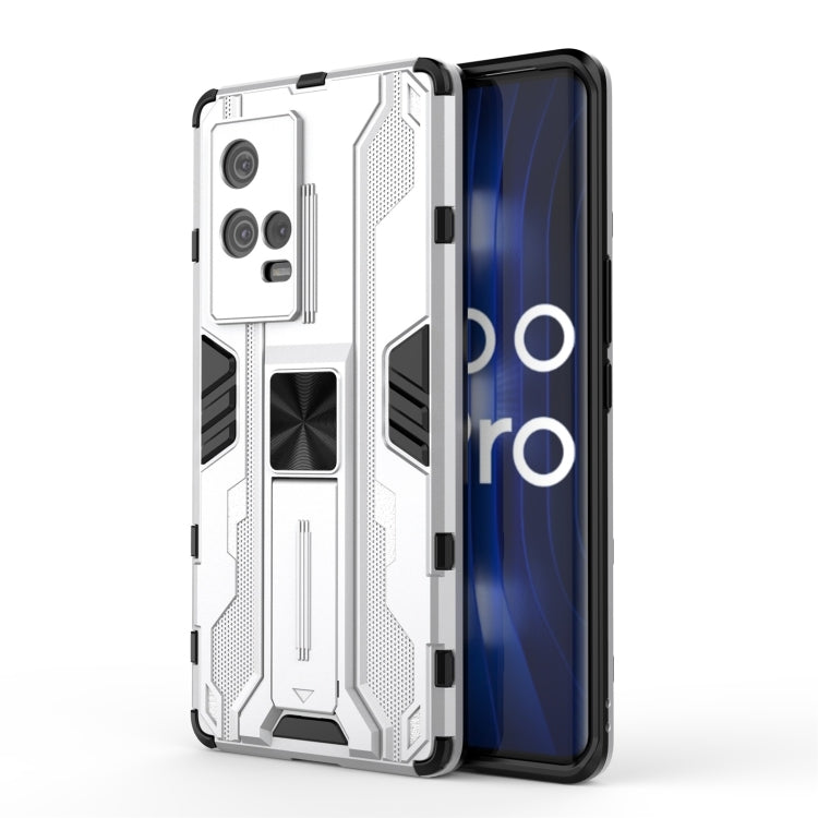 Supersonic PC + TPU Shock-proof Protective Case with Holder, For vivo iQOO 8 Pro