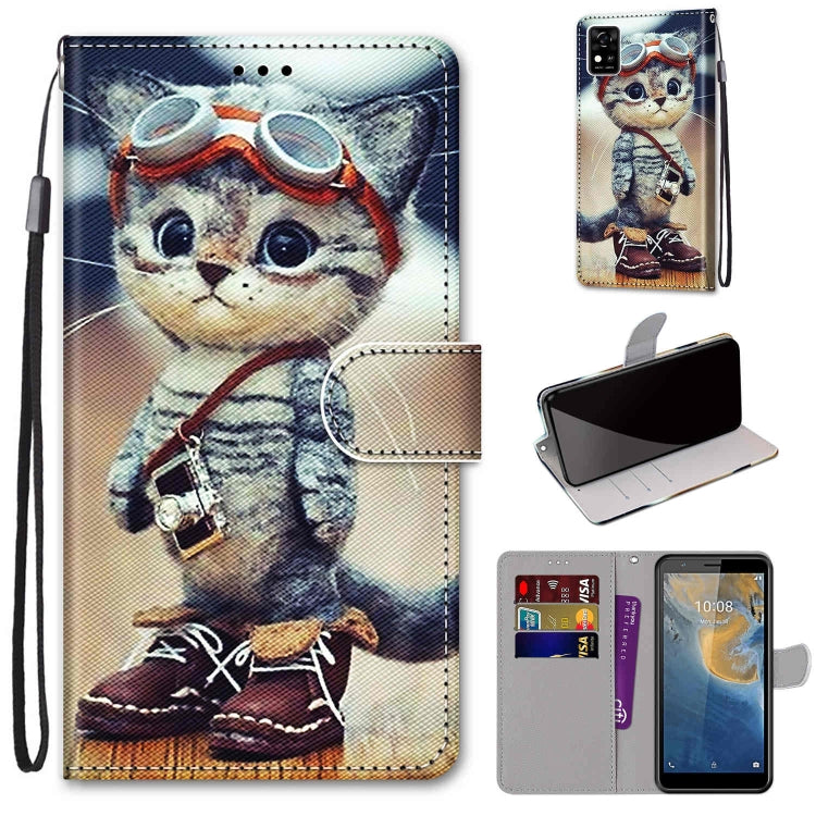 Colored Drawing Cross Texture Horizontal Flip PU Leather Case with Holder &amp; Card Slots &amp; Wallet &amp; Lanyard, Series 1