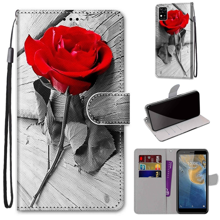 Coloured Drawing Cross Texture Horizontal Flip PU Leather Case with Holder & Card Slots & Wallet & Lanyard, Series 1