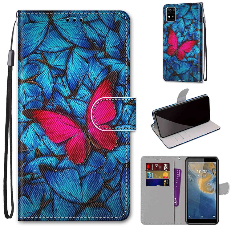 Colored Drawing Cross Texture Horizontal Flip PU Leather Case with Holder &amp; Card Slots &amp; Wallet &amp; Lanyard, Series 1