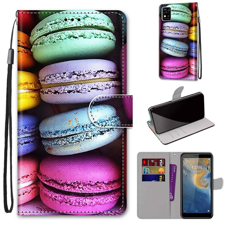 Coloured Drawing Cross Texture Horizontal Flip PU Leather Case with Holder & Card Slots & Wallet & Lanyard, Series 1