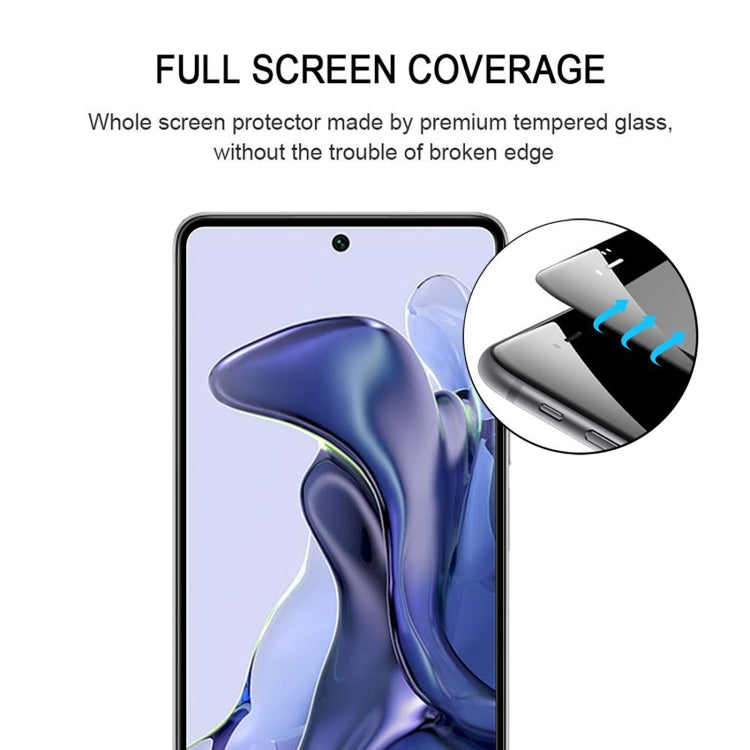 Full Glue Full Screen Tempered Glass Film, For Xiaomi Mi 11T / 11T Pro (1 PC), For OPPO Realme 6i India (1 PC), For Samsung Galaxy M22 (1 PC), For Motorola Moto E20 (1 PC)