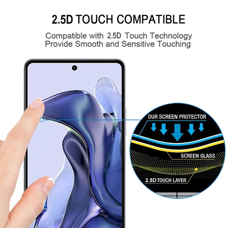 25 PCS Full Glue Full Screen Tempered Glass Film