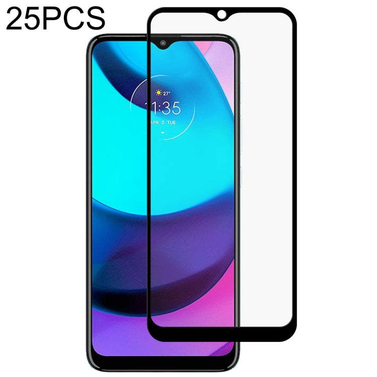 25 PCS Full Glue Full Screen Tempered Glass Film, For Xiaomi Mi 11T / 11T Pro (25 PCS), For OPPO Realme 6i India (25 PCS), For Samsung Galaxy M22 (25 PCS), For Motorola Moto E20 (25 PCS)