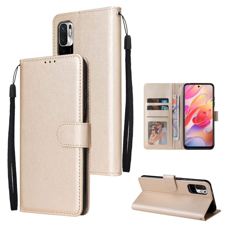 Multifunctional Horizontal Flip Leather Case, with Three Card Slot & Holder & Double Zip Wallett & Photo Frame & Lanyard, For OPPO A94 4G, For OPPO Realme 8 / 8 Pro 4G, For Xiaomi Redmi Note 10 5G