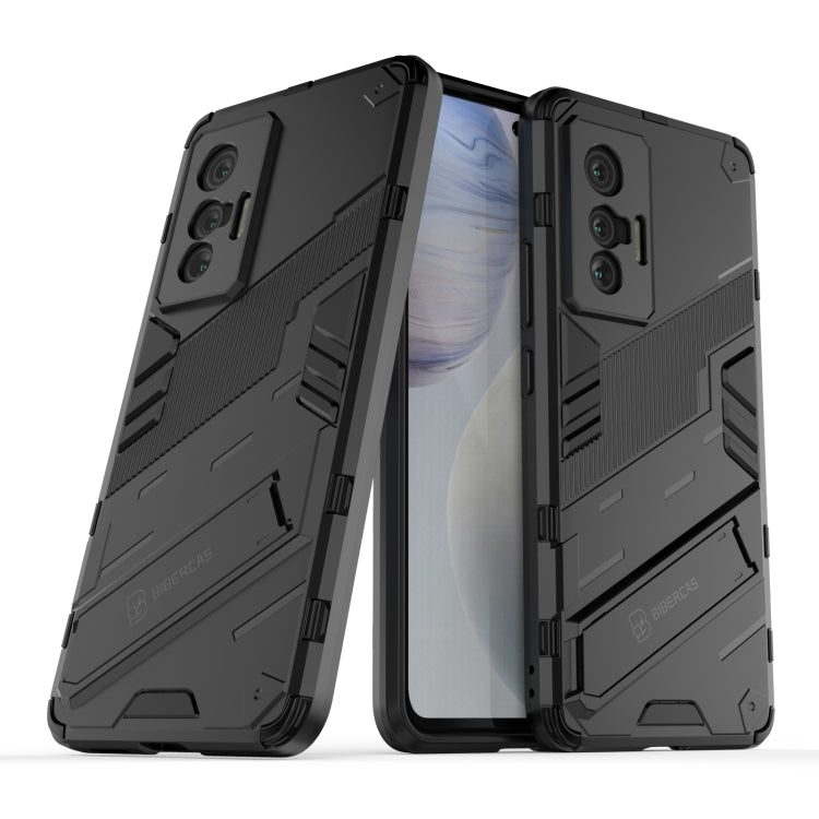 Punk Armor 2 in 1 PC + TPU Shockproof Case with Invisible Holder, For vivo X70, For vivo X70 Pro, For vivo X70 Pro+