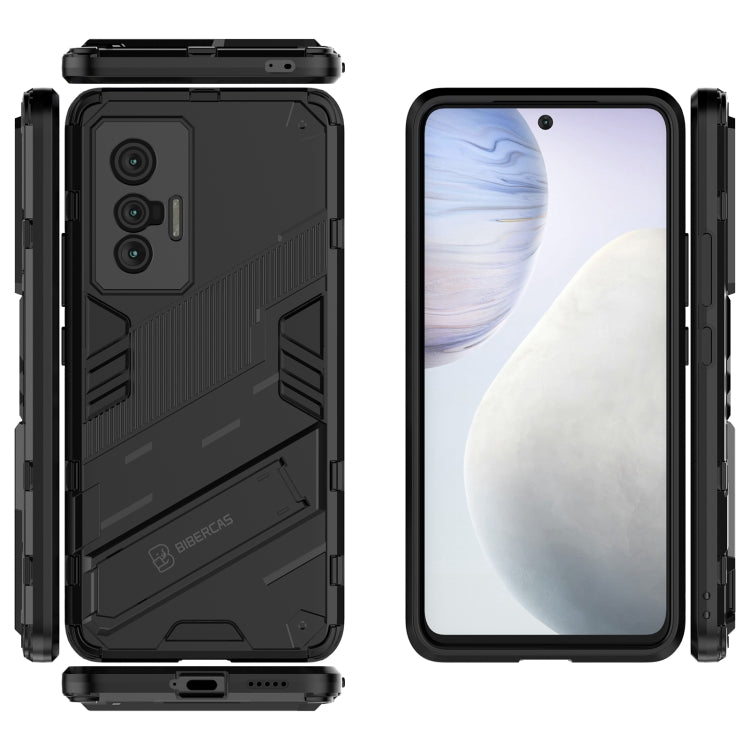 Punk Armor 2 in 1 PC + TPU Shockproof Case with Invisible Holder, For vivo X70, For vivo X70 Pro, For vivo X70 Pro+