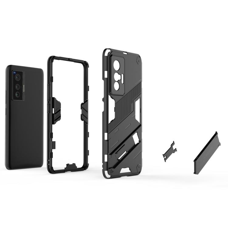 Punk Armor 2 in 1 PC + TPU Shockproof Case with Invisible Holder