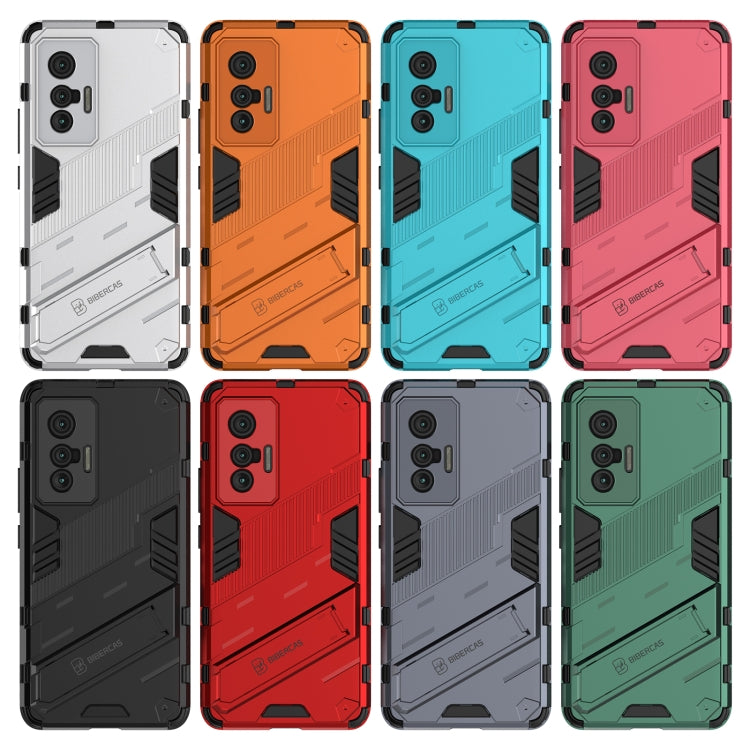 Punk Armor 2 in 1 PC + TPU Shockproof Case with Invisible Holder, For vivo X70, For vivo X70 Pro, For vivo X70 Pro+