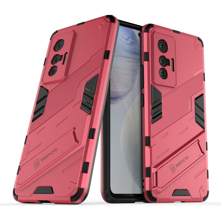 Punk Armor 2 in 1 PC + TPU Shockproof Case with Invisible Holder, For vivo X70, For vivo X70 Pro, For vivo X70 Pro+